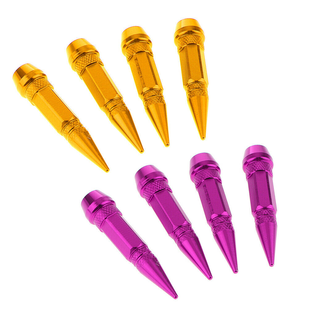 8pcs Tire Wheel Valve Air Stem Stainless Steel Air Cap Cover for Car Truck