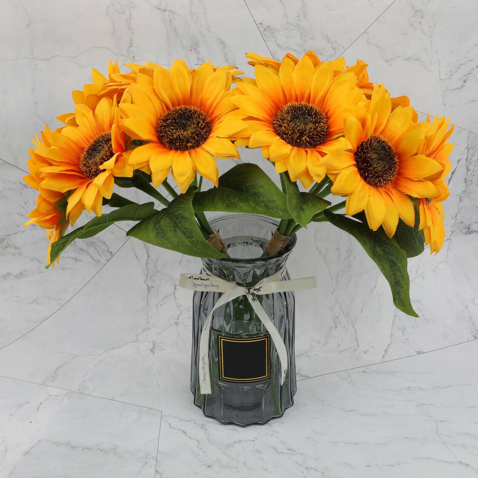 Artificial Silk Sunflower Faux Flowers Bouquet Table Centerpiece Party Decor