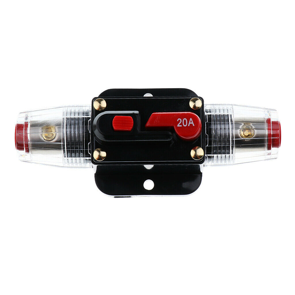 3X 12V-24V Car Audio Inline Manual Reset Circuit Breaker Fuse Switch 20AMP
