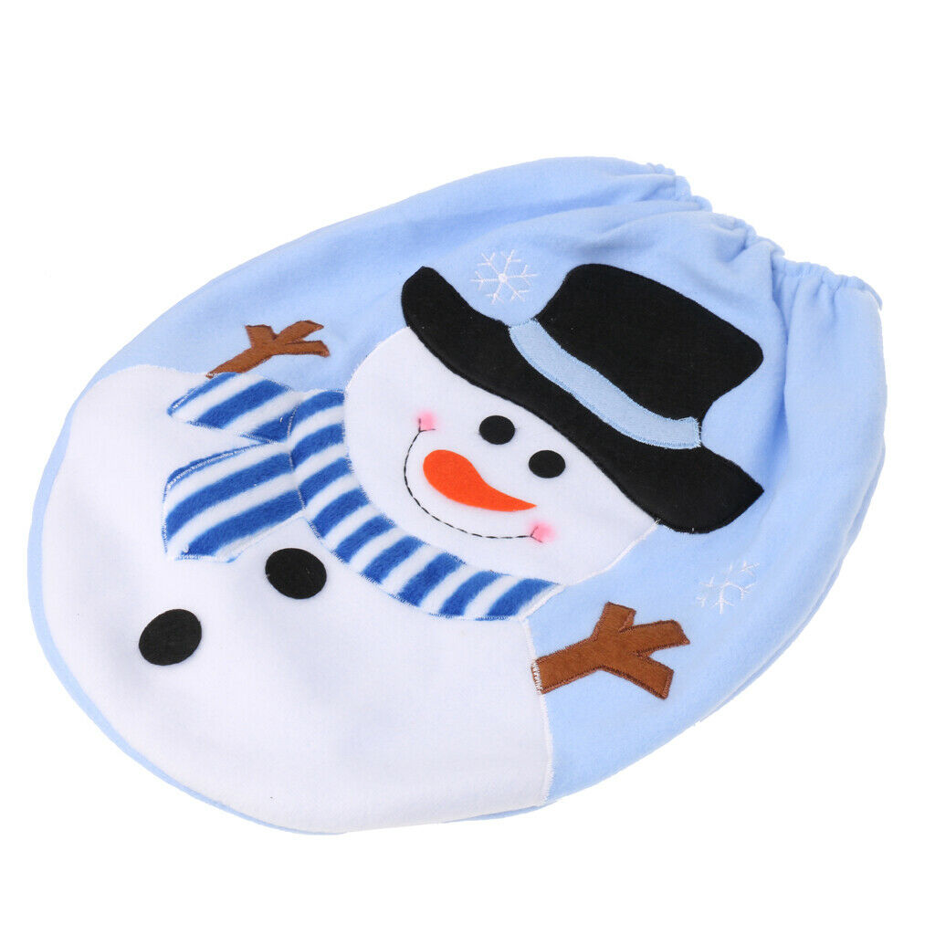 Christmas Snowman Toilet Seat Cover for Bathroom Christmas Decoration