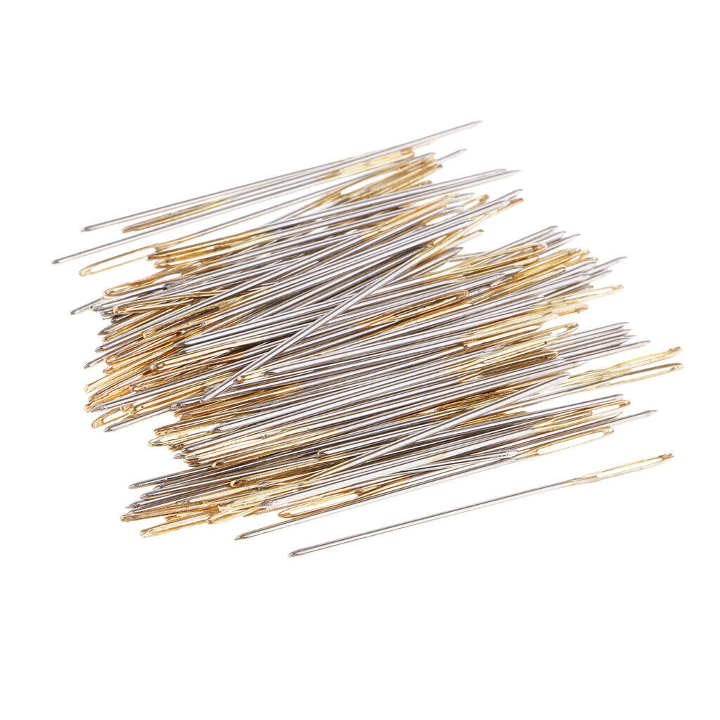 220Pcs Large-eye Hand Sewing Needles with Case Cross-Stitch 31/34/35mm