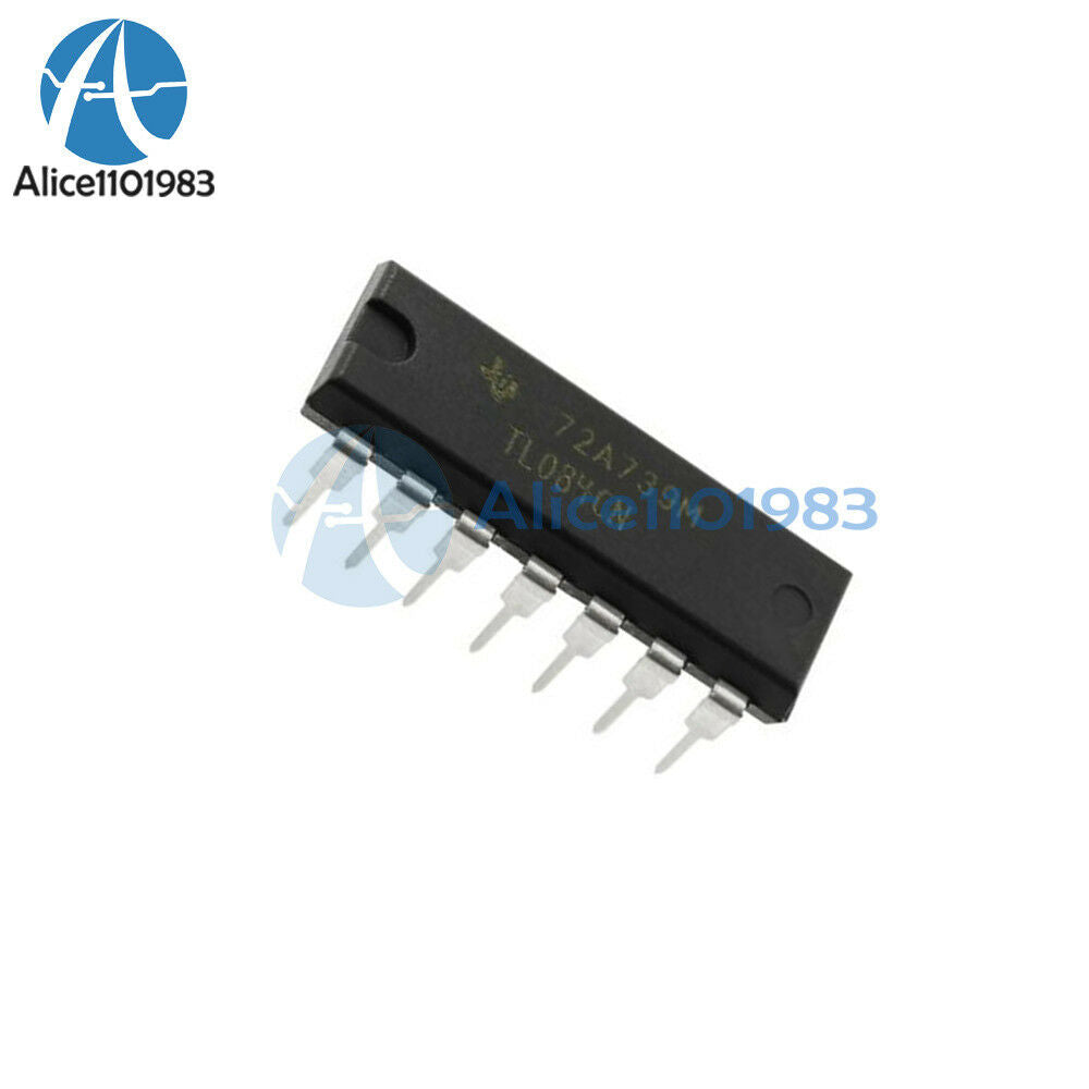 20PCS IC TL084 TL084CN ST OPAMP JFET 3MHZ QUAD 14DIP