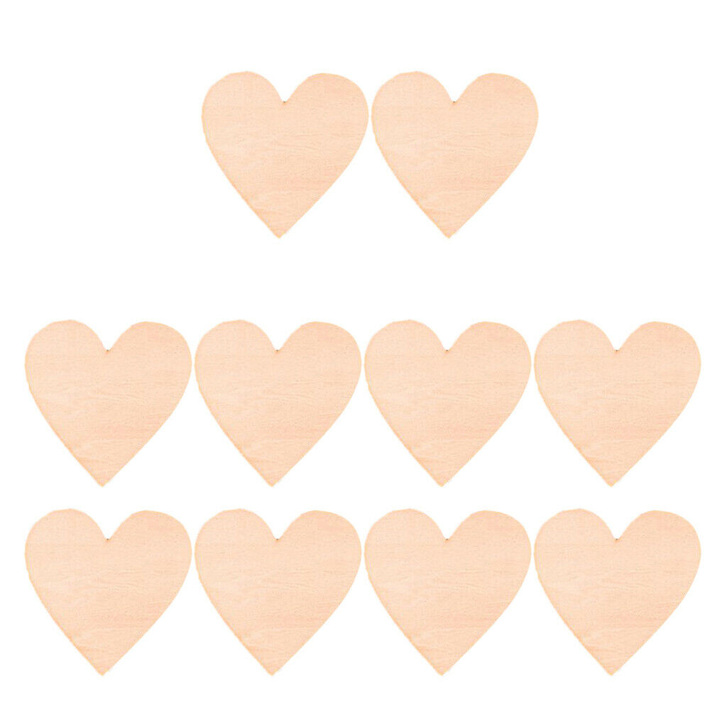 10x large wooden shape blank wood art scrapbooking DIY