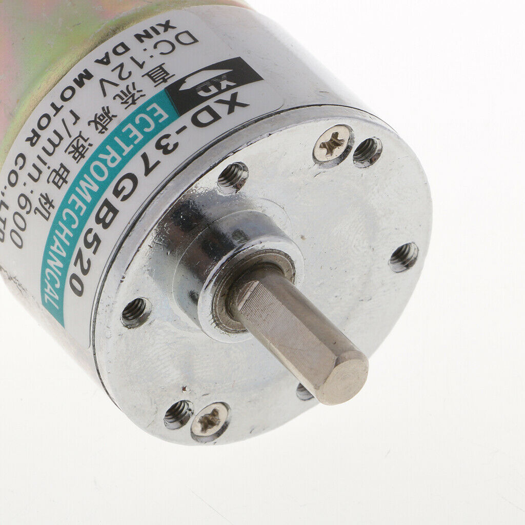 Brushed Geared Motor DC12V 10W 600RPM CW/CCW Gear Motor Electric Motor