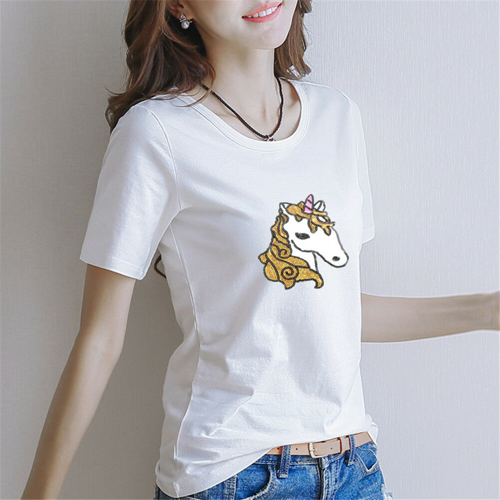 Sequins Patches on T-shirt Garment Sequined Applique Crafts lxJC.l8