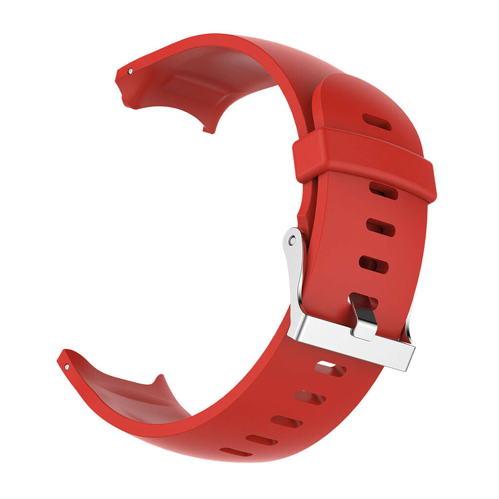 Silicone Wrist Band Strap Holder Buckle For   Approach S3 Watch Red