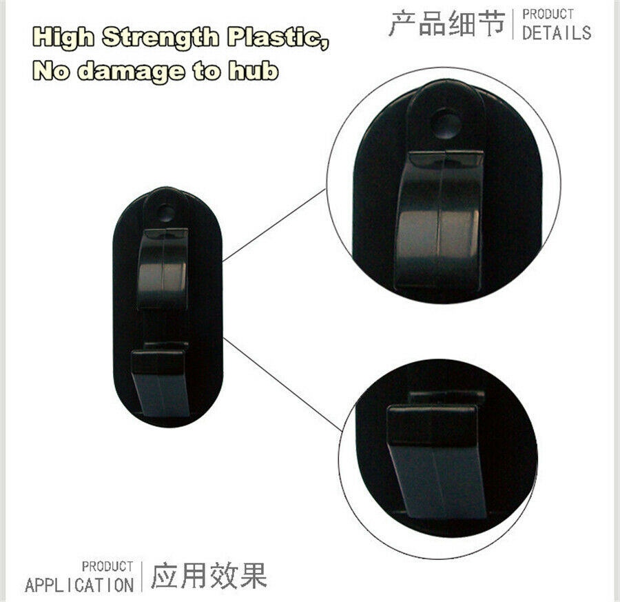 10PCS Universal Wheel Hook Wall Display Hook High Strength Alloy ABS Material