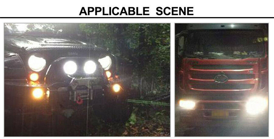 Durable Round 72W Car LED Light Bar Spot Combo 10800Lumens Headlight Work Light