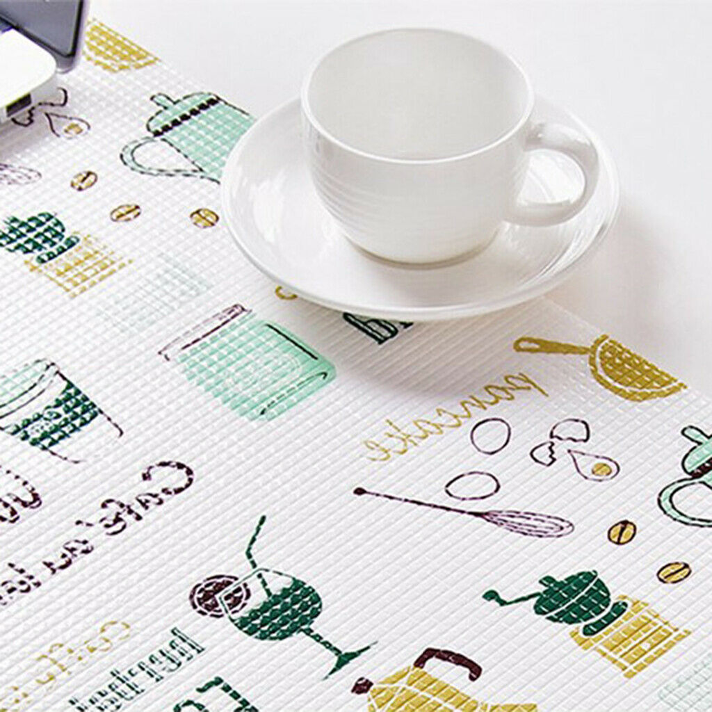 Colorful Non Slip Kitchen Cupbaord Fridge Drawer Liner Mat Roll 200x45cm