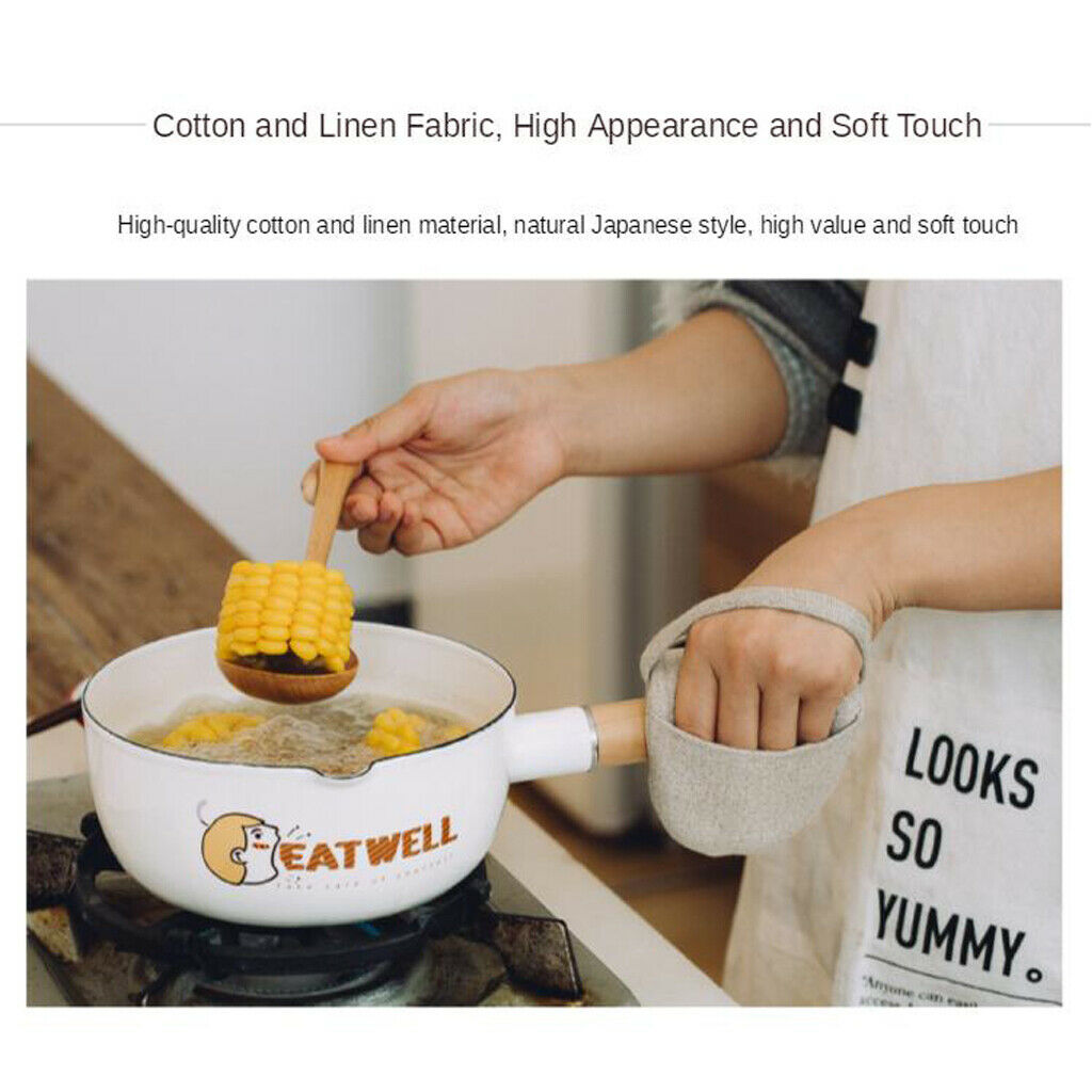 Resistant Oven Gloves Microwave Barbecue Gloves Cotton And Linen Gloves