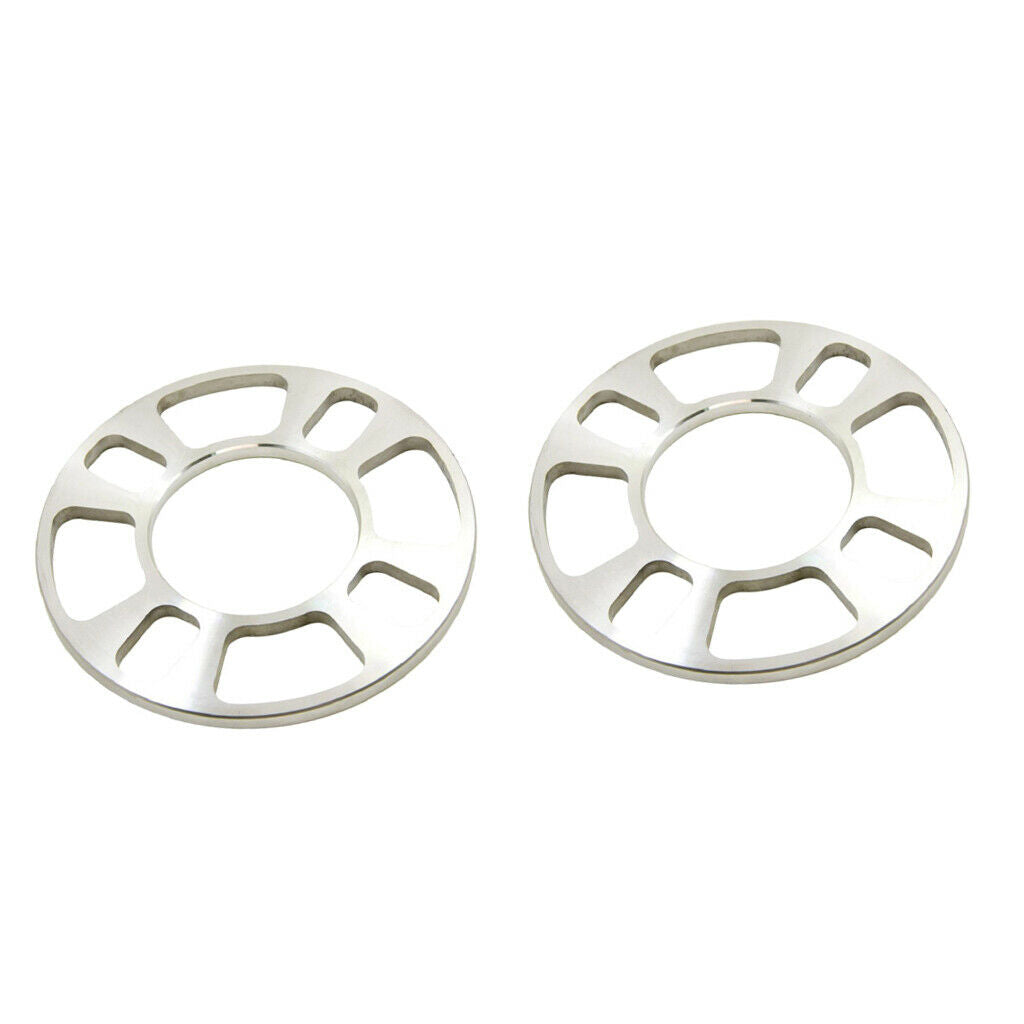 2 Pieces 5MM 4Hole Car Vehicle Universal Aluminium Alloy Wheel Hub Spacers