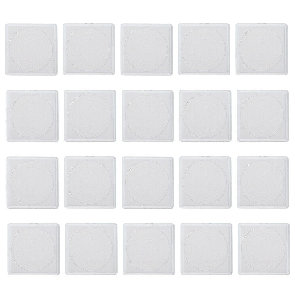 40x Transparent Coin Display Holder Container 38mm/33mm/28mm/23mm/18mm