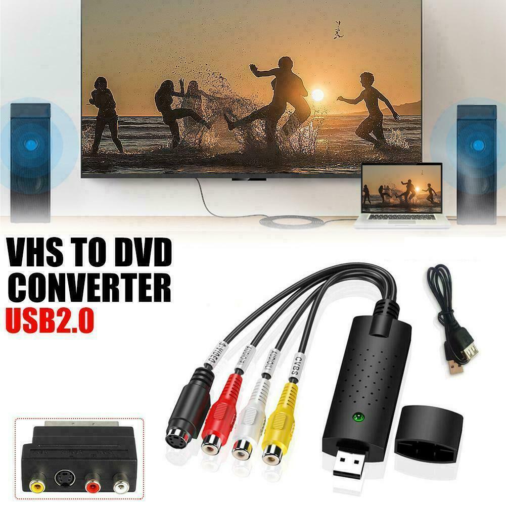 USB Video Audio AV Capture Card Recorder Tape DVD Player To Computer Win10 8 7 B