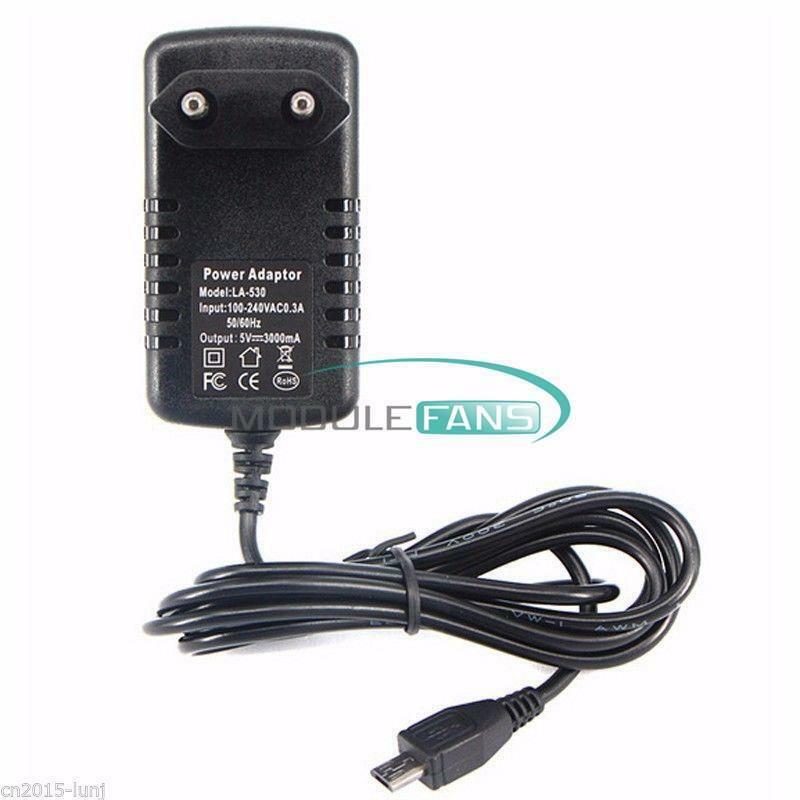 DC 5V 3A Power Supply Charger EU Plug AC100-240V Adapter 3000mA MICRO USB 15W