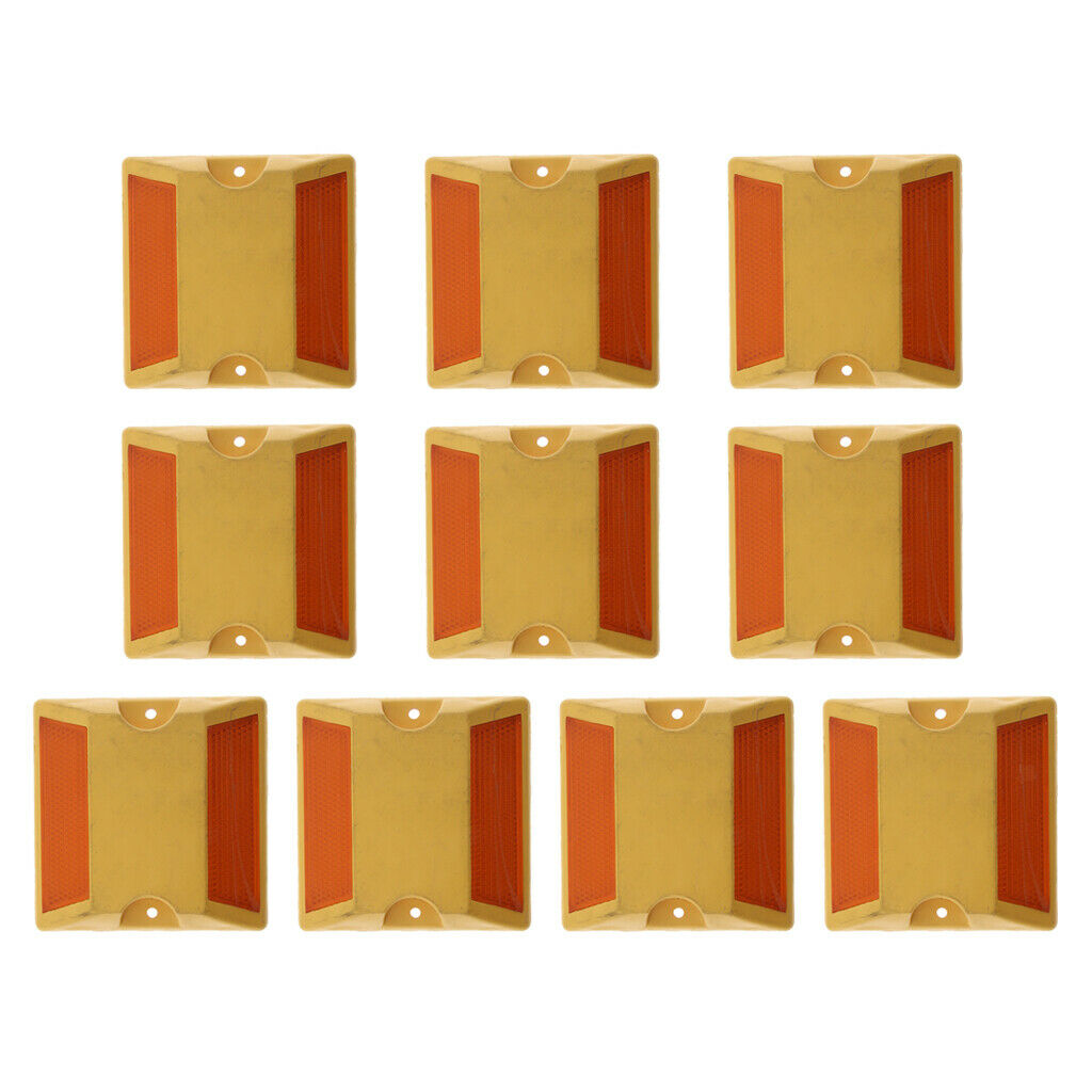 10Pcs Commercial Reflective Road Pavement Reflector Roadway Stud Reflector