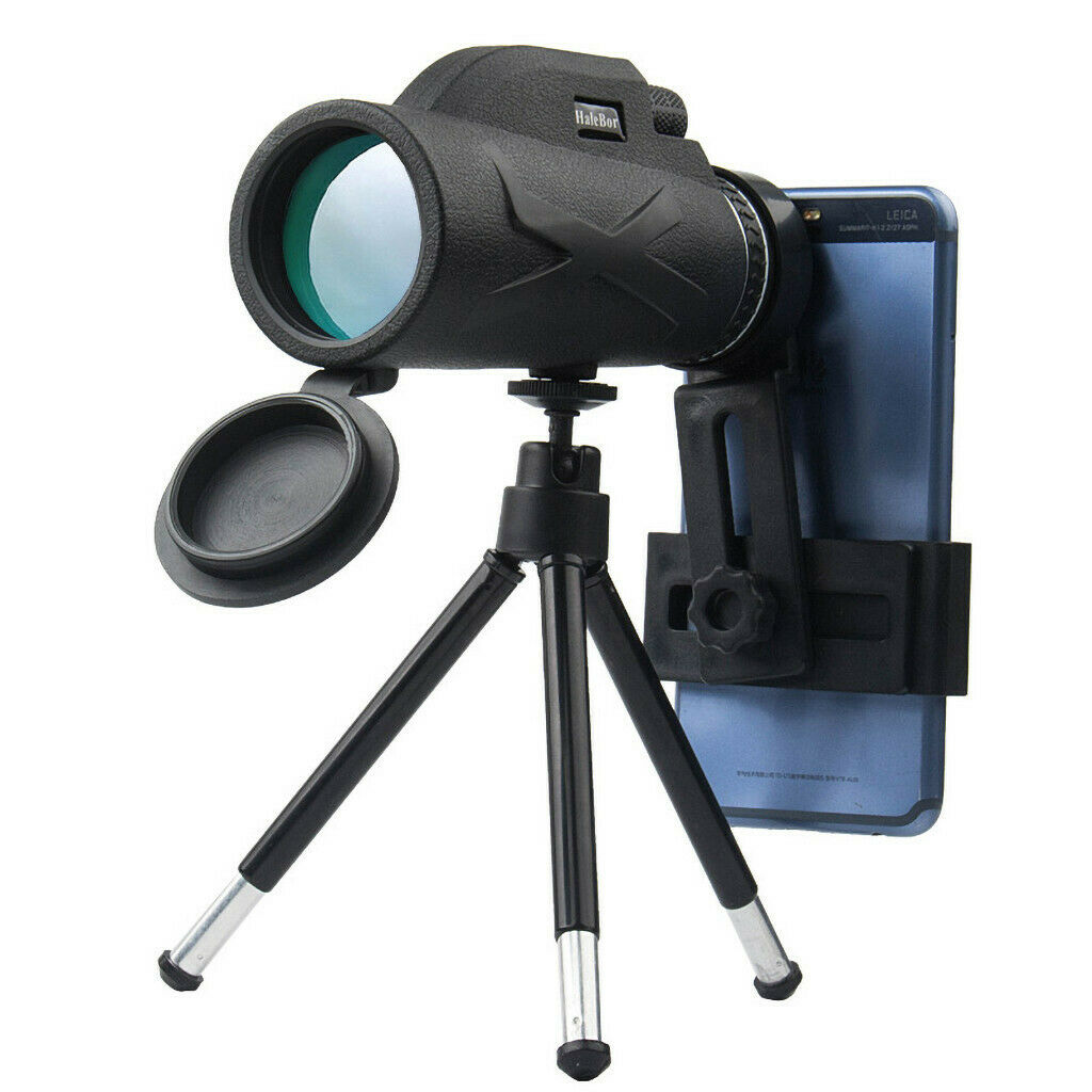 Monocular Telescope HD Waterproof Holder & Tripod Fog Resistant Hunting Camping