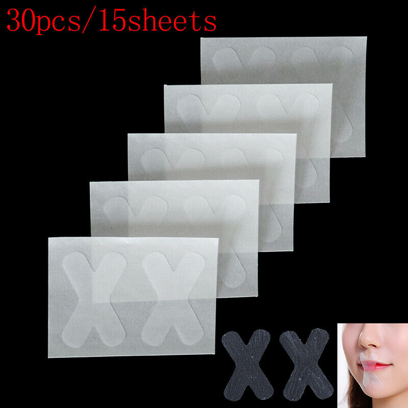 30Pcs Sleep Strips Advanced Gentle Mouth Tape Nose Sleeping Less Mouth Br.l8