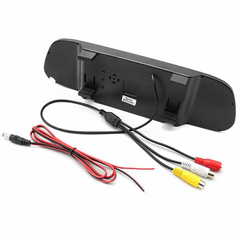 5 inch Digital Color TFT 800x480 LCD Car Parking Mirror Monitor 2 Video Input I8