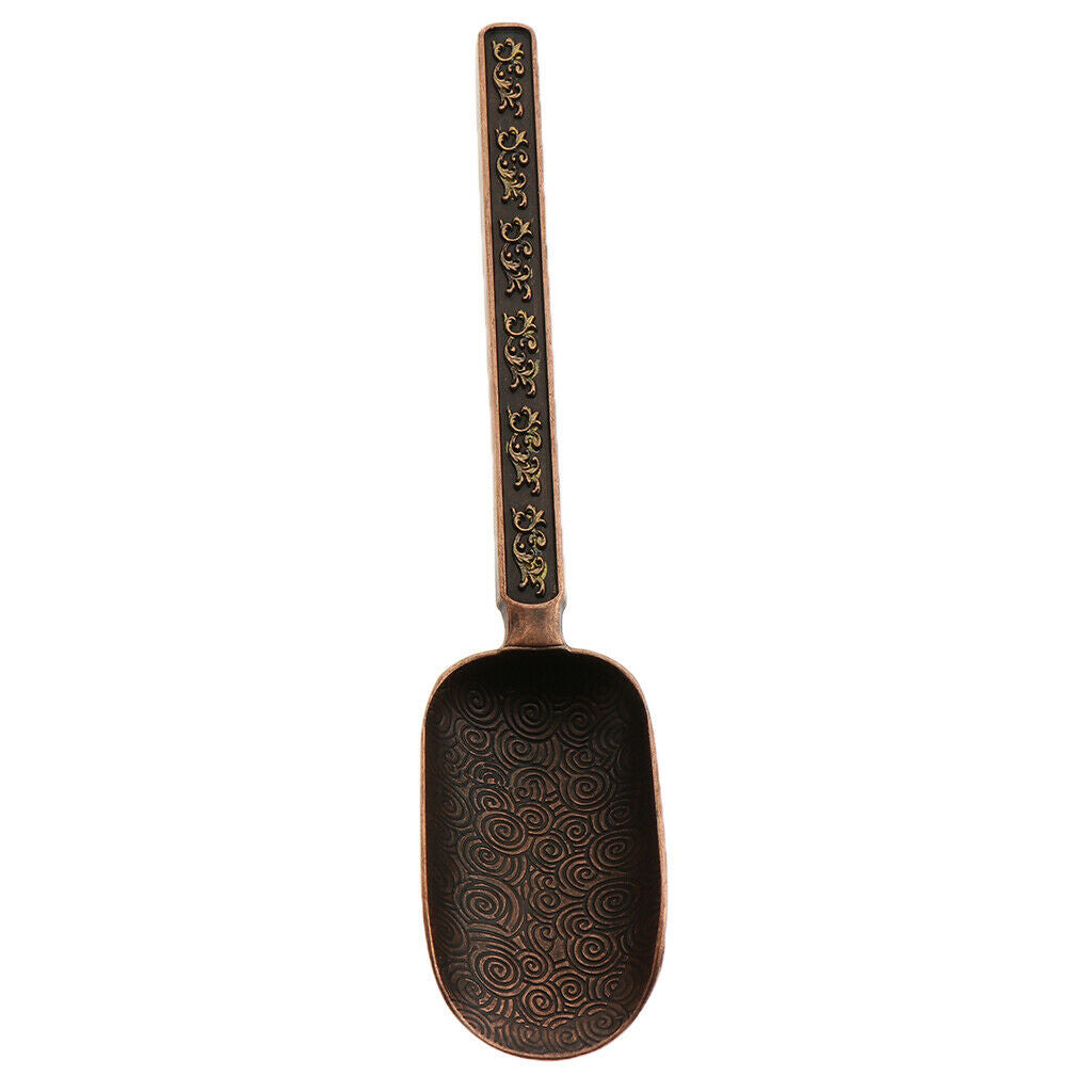 Alloy Tea Spoon Coffee Scoop Chinese Tea Scoop Shovel  Retro Red