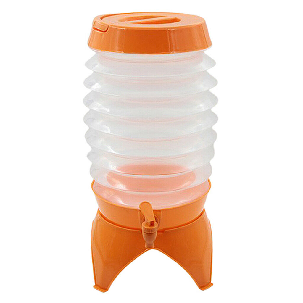 Collapsible Water Container, 5.5L Portable Folding Water Carrier with Tap, -