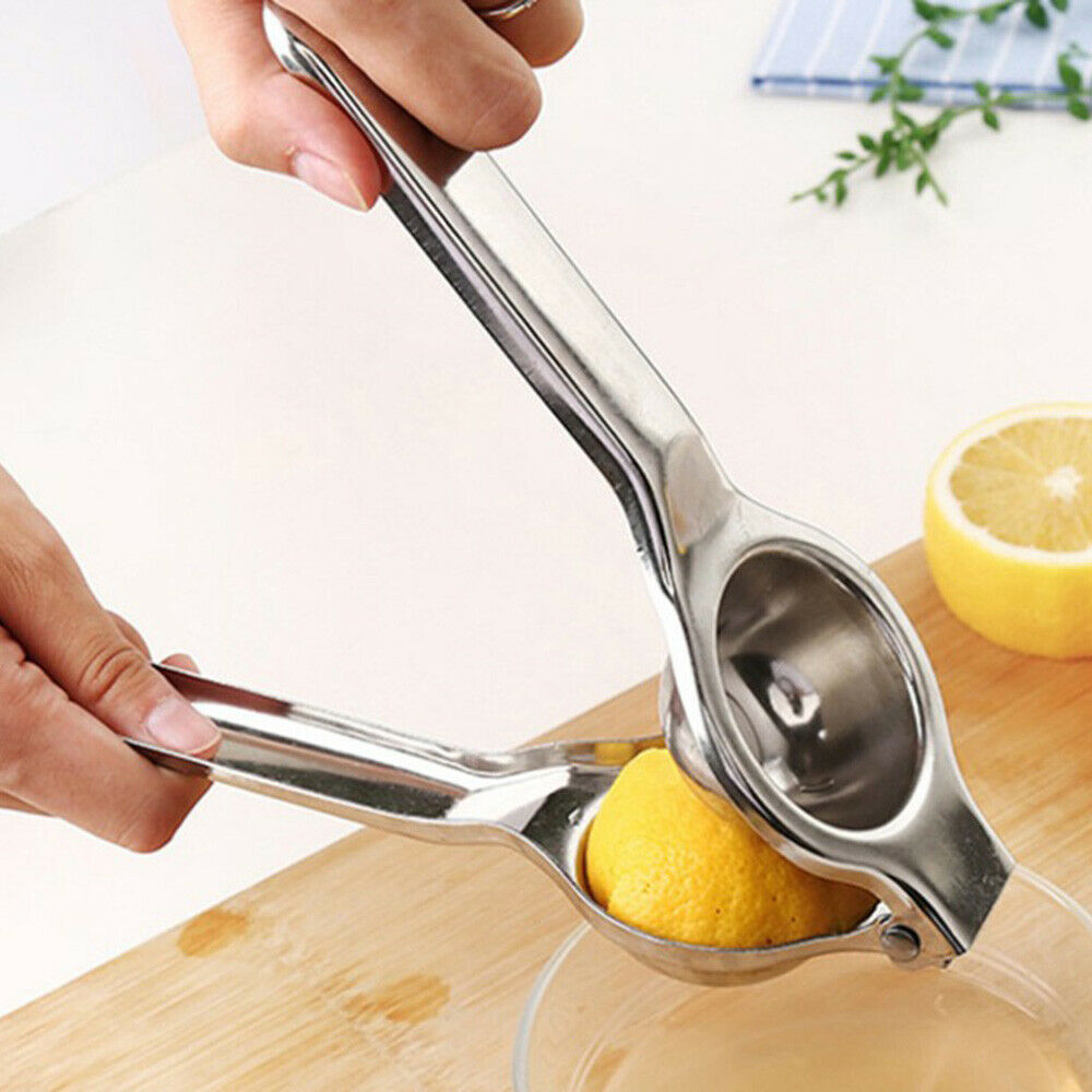 Lemon Juicer Squeezer Stainless Steel Metal Press Garlic Clip Hand Manual juicer