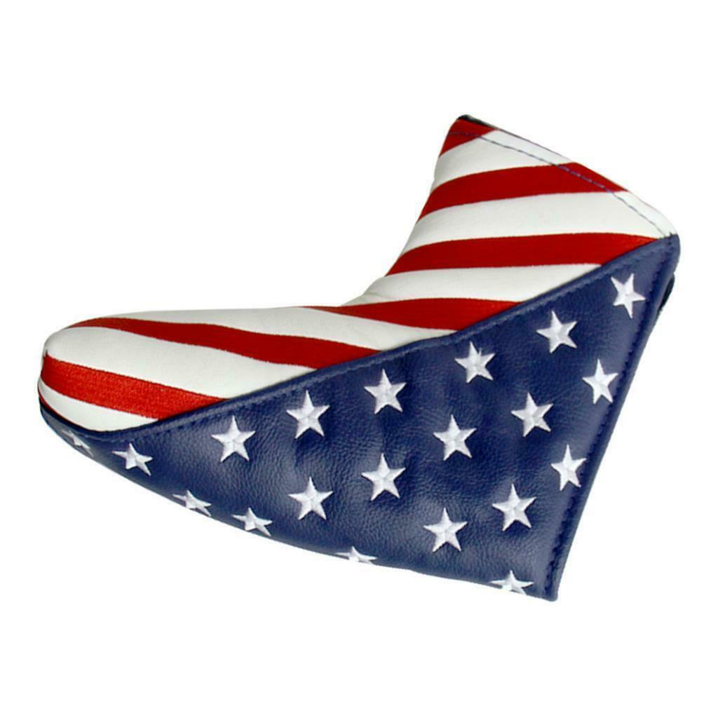 Waterproof Club Headcover PU Leather USA Covers Head Cover Protector Sleeve