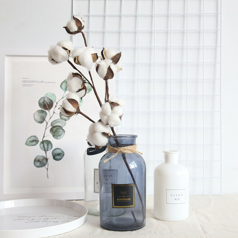 Naturally Dried Cotton Flowers Artificial Plants Wedding Home Decorati.l8