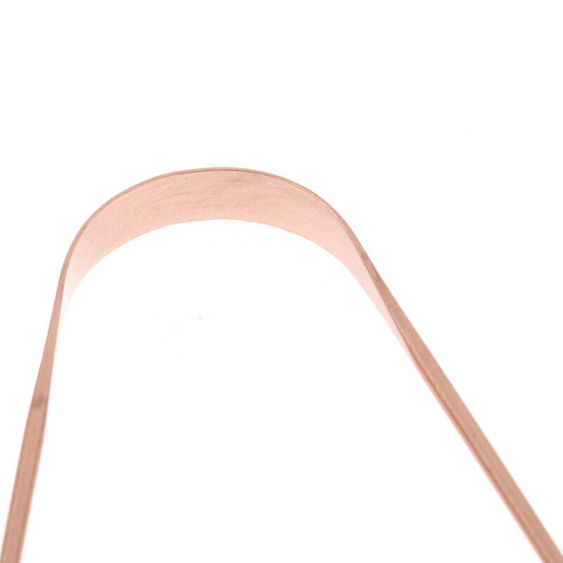 Pure Copper Tongue Scraper Cleaner THICK  Ayurvedic Dental Hygiene Oral CareBDA