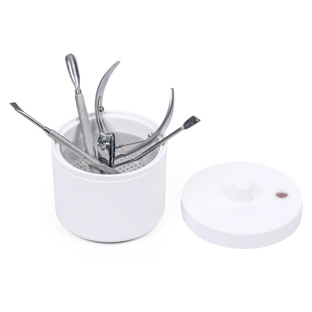 Nail Art Tools Sterilizer Box Manicure Drill Bits Salon Disinfection Case
