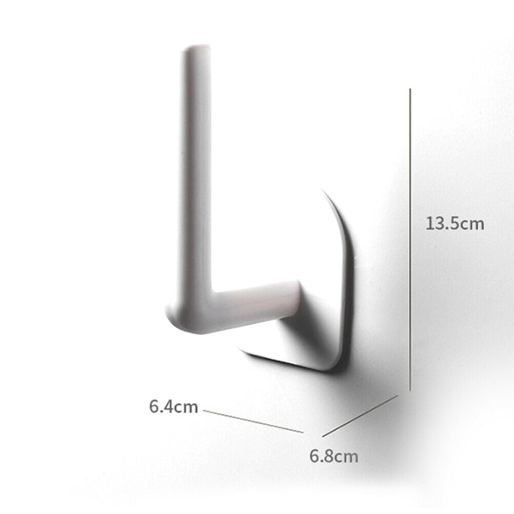 Punch-Free Paper Roll Holder Storage Hooks Paper Holder for Kitchen Bathroom