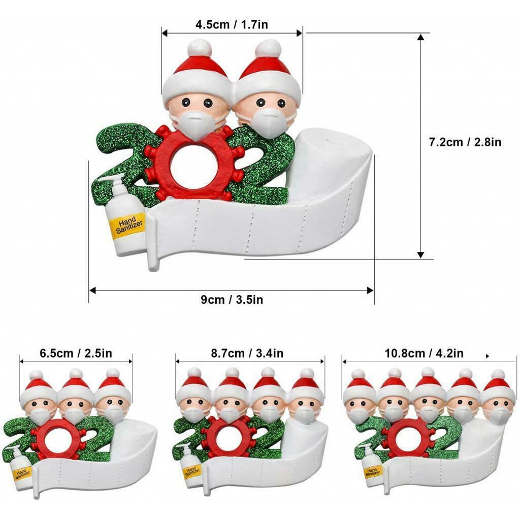 2020 Christmas Tree DIY Hanging Ornament Xmas Family Member of 5