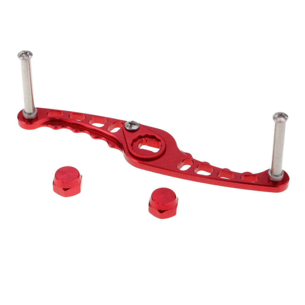 2 Piece Aluminum Alloy Fishing Reel Handle with Accessories Parts