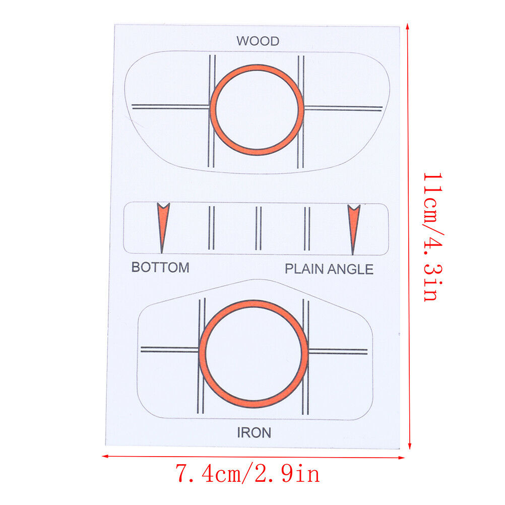 10 Sets Golf Impact Tapes Labels Training Aids Recorder Kit Golf Training EB TL