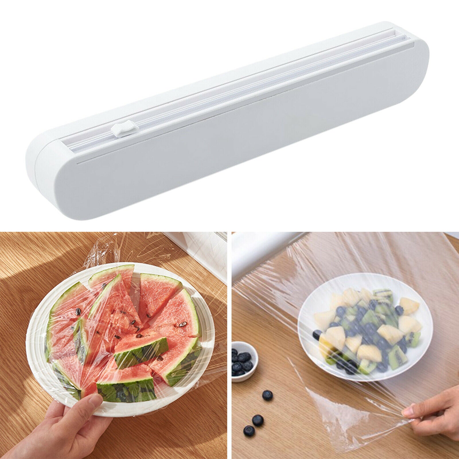 Cling Film Cutter Sealing Food Wrap Dispenser Cutting Kitchen Tool