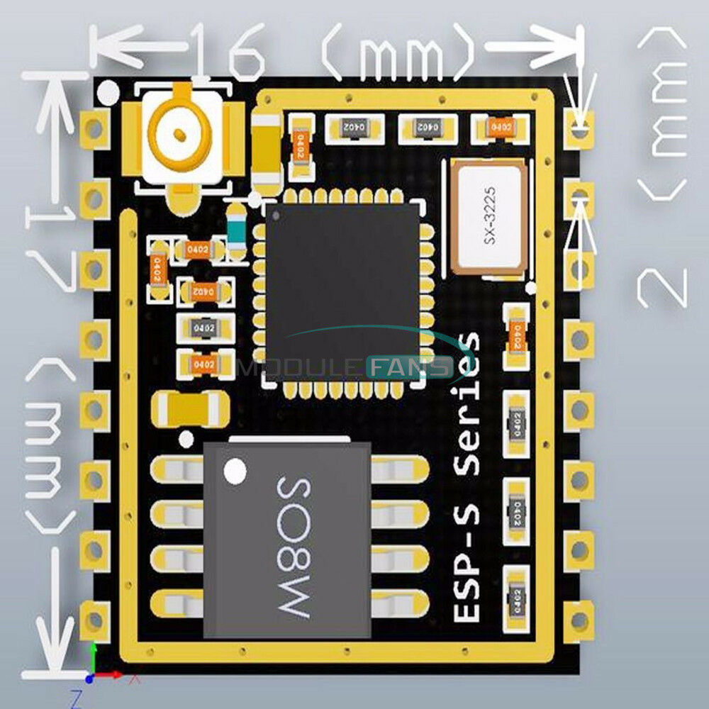 ESP-07S ESP8266 Serial To Wifi Wireless Module TCP/IP GPIO/PWM 3.0-3.6V 80mA