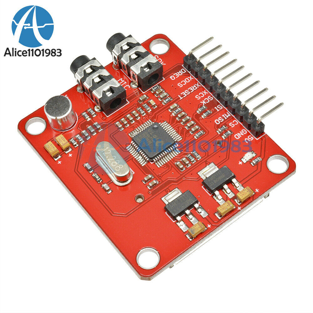 2PCS VS1053 MP3 Module w/ Card Slot VS1053B Ogg Real-time Recording For Arduino