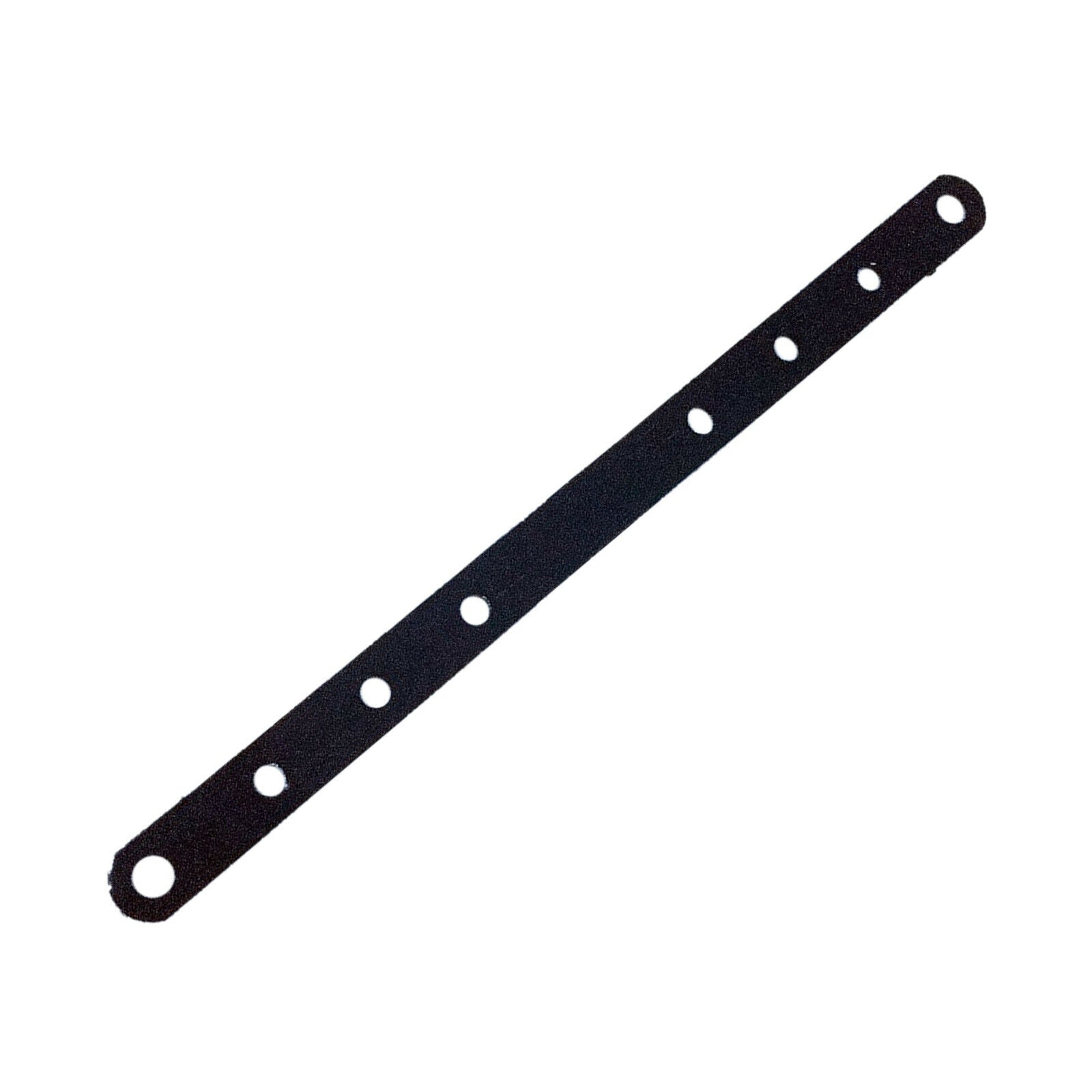 3 Sets Motorcycle 6 Holes Exhaust Muffler Strap Bracket Drilled Black