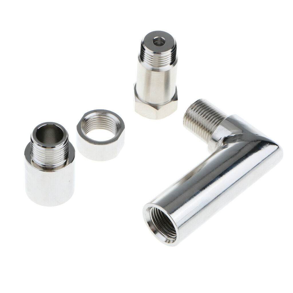 1 Set O2 Sensor Angled Extender Spacer 90 Degree 02 Bung Extension M18X1.5