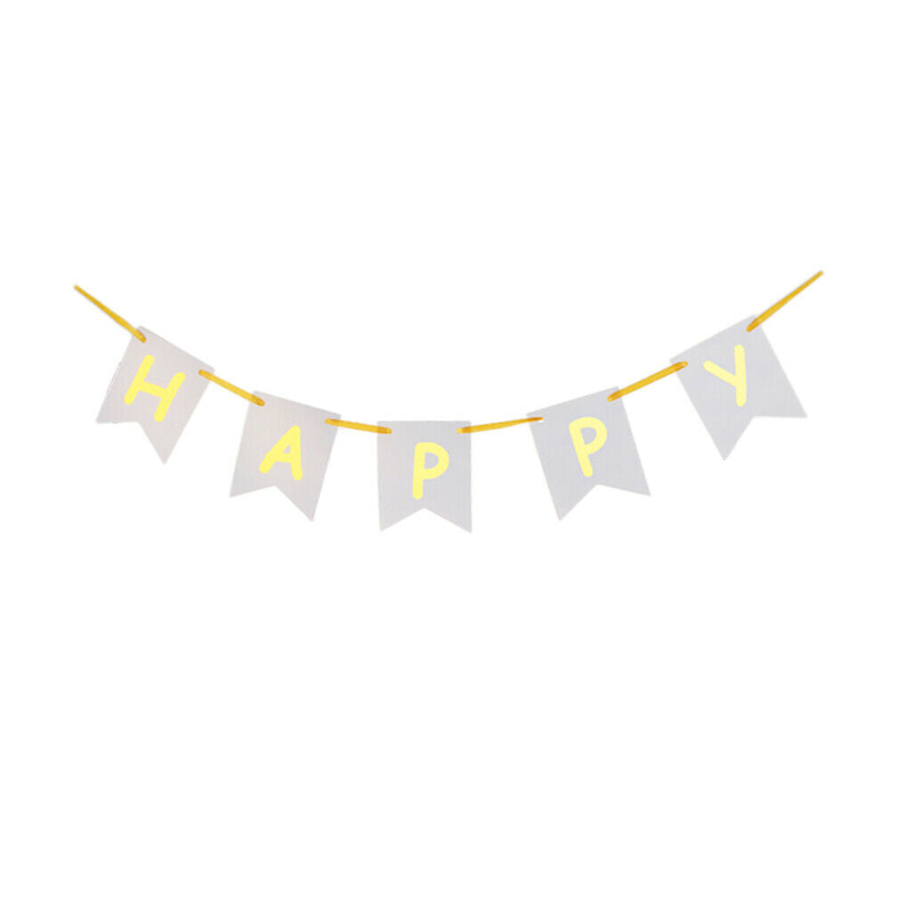 Happy Anniversary Paper Banner Garland Sign Hanging Decor Photo Prop 3 m
