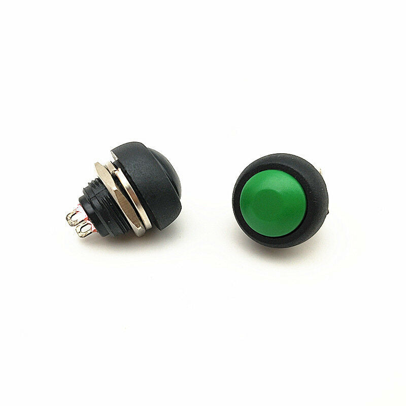 6PCS 12mm Push Button Switch Momentary/Unlock Red/Yellow/White/Black/Green/Blue