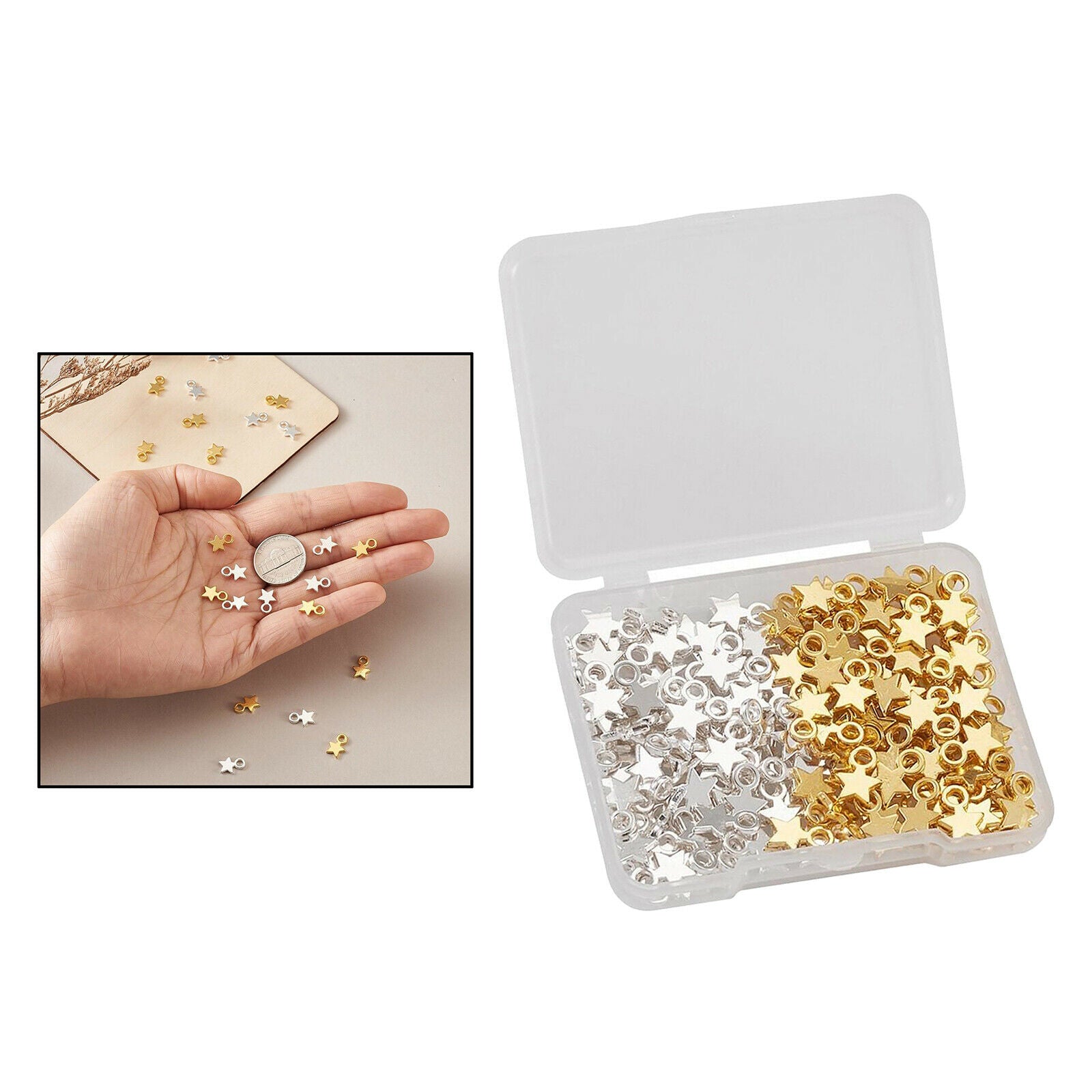 160x Zinc Alloy Mixed Star Pendant Charms DIY Jewelry Necklace Making Crafts
