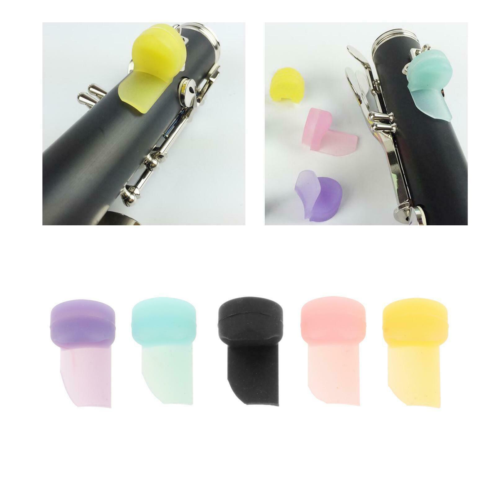 5pcs Silicone Clarinet Thumb Rest Cushion Pads for Clarinet Oboe Parts