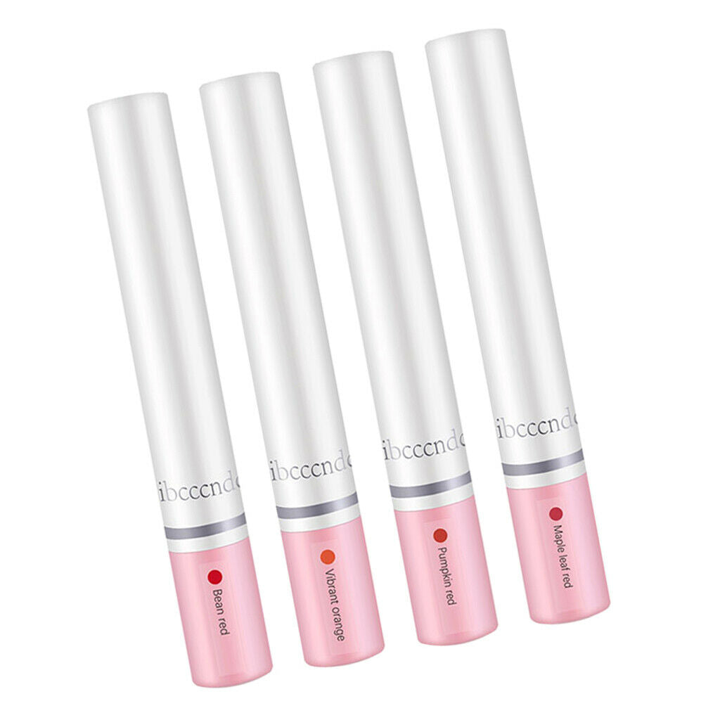 4 Colors Lipsticks Set Cigarette Design Non-sticky Moisturizing Lip Stick