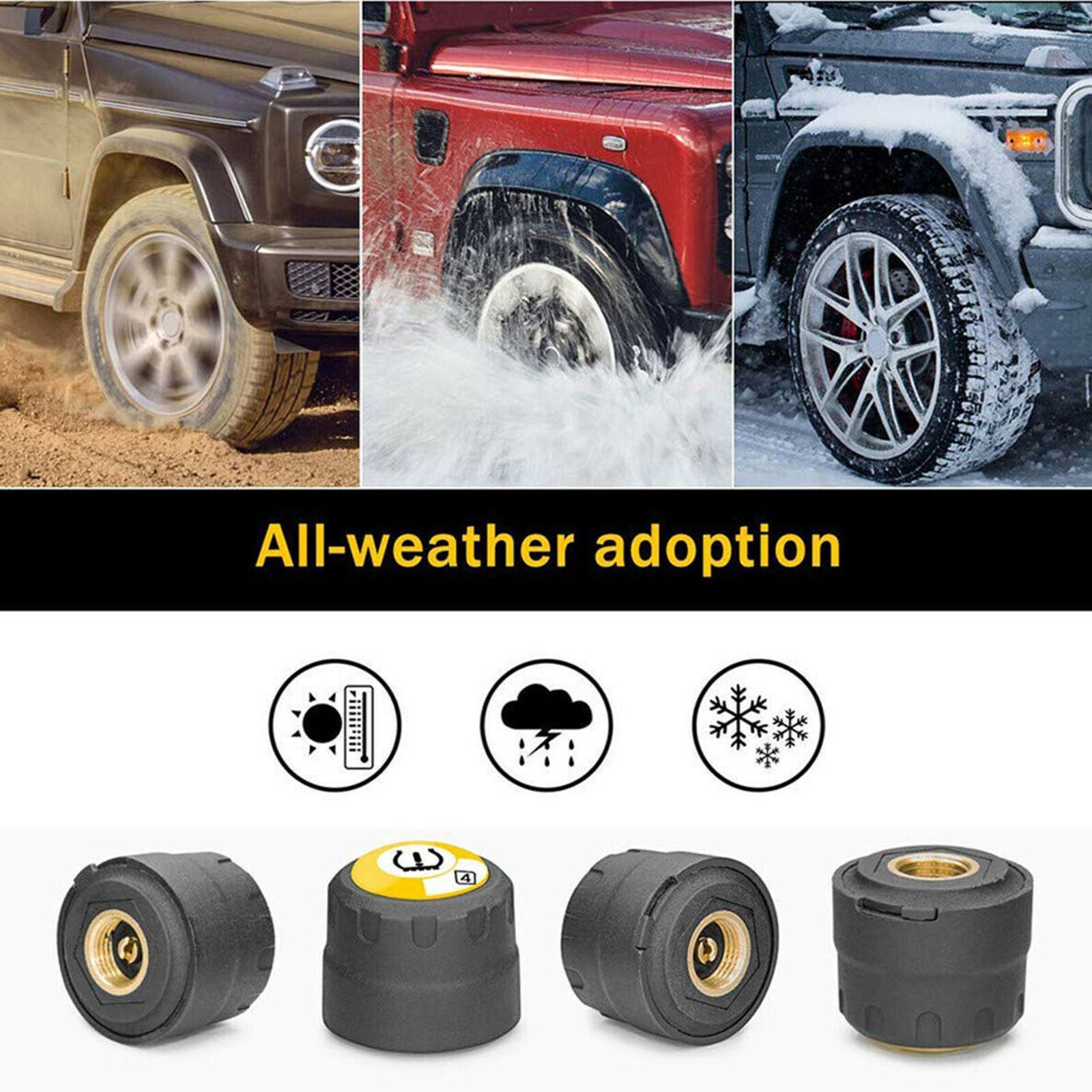 Smart 4.0 Car TPMS Bluetooth Tire Pressure Monitoring System 4 External Sensors