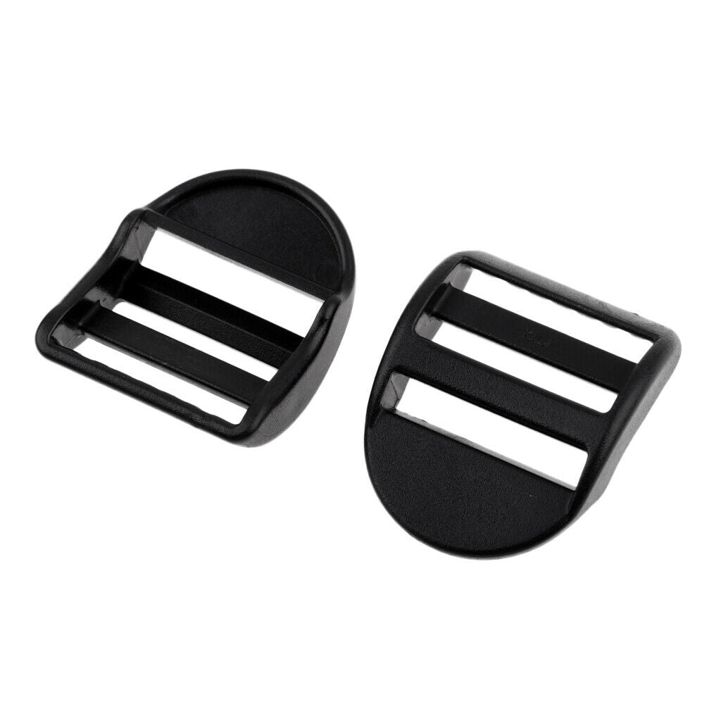 10 X 25mm Plastic Buckles, Webbing Buckle, Black
