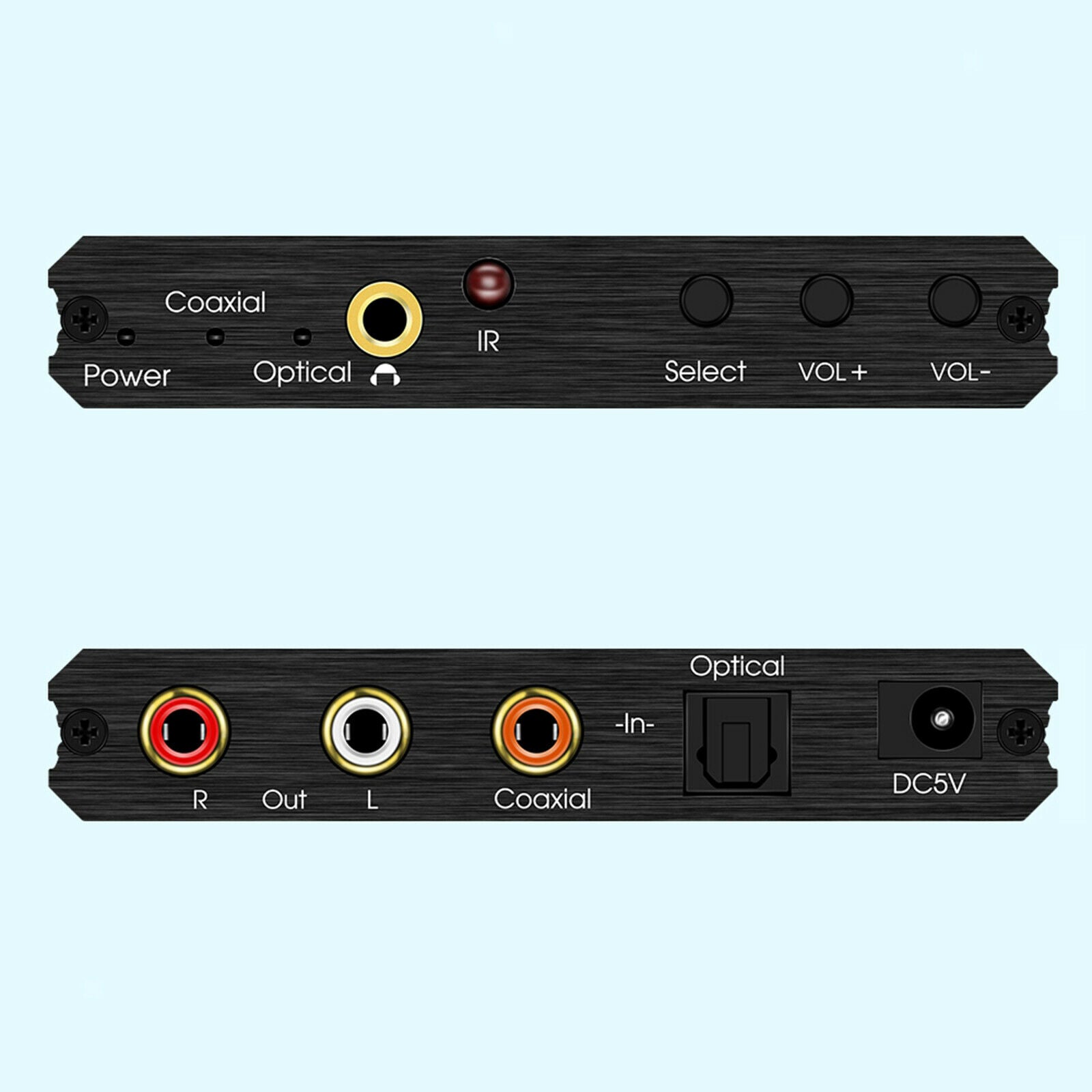 Digital Analog Audio Converter DAC USB 192KHz w/ Remote Control for DVD TV