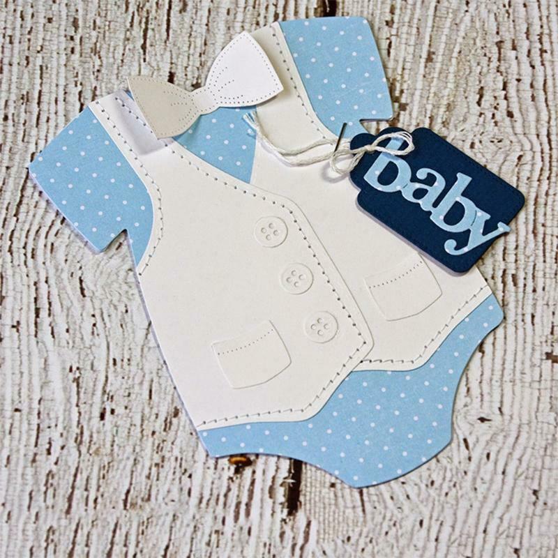 Baby Boy Vest Metal Cutting Dies Stencil DIY Scrapbooking Album Paper Card Mold