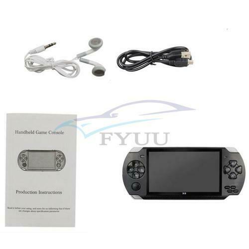 4.3"TFT Widescreen 8GB 1000+ Games Built-In Handheld Game Console&Headphone Set