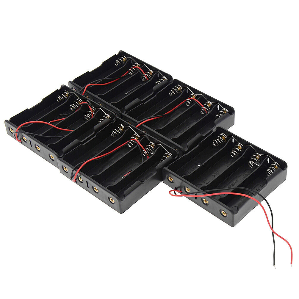 5Pcs DIY Li-ion Battery Plastic Connecting Case Holder for 4x3.7V  Battery