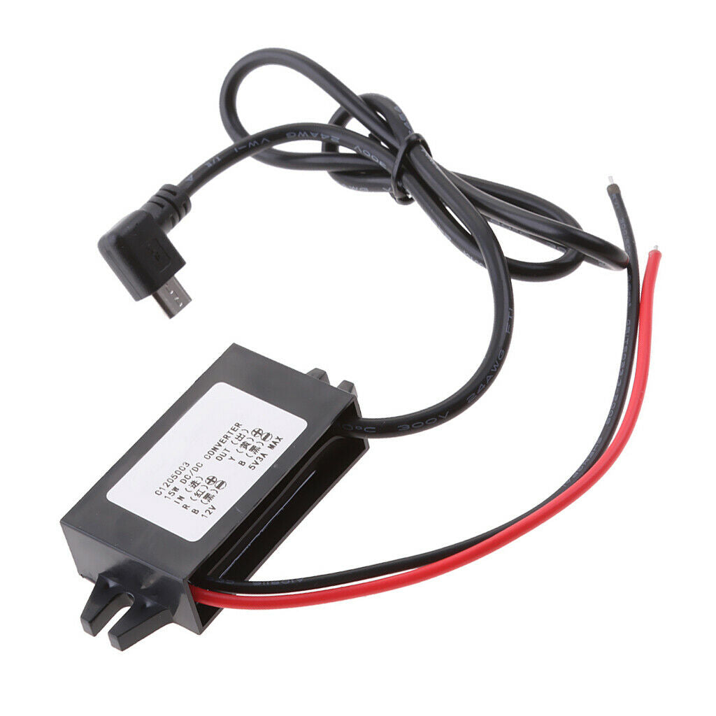 DC/DC Converter 12V  To 5v 3A Power Supply Module Micro USB Output